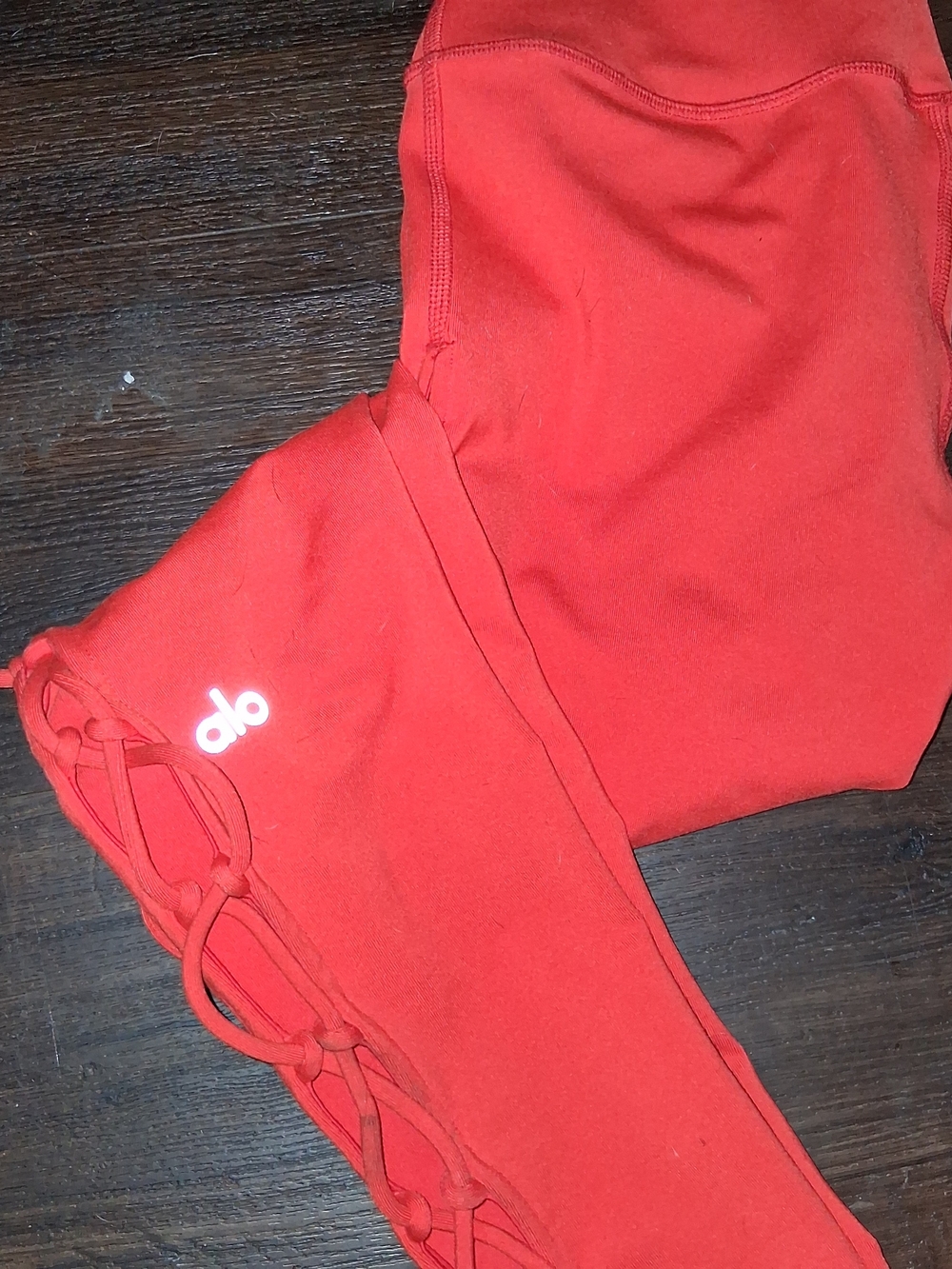ALO Yoga Red Lattice Leggings - Bottoms